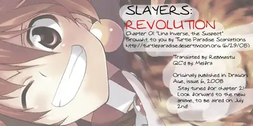 Slayers Revolution Chapter 1 1